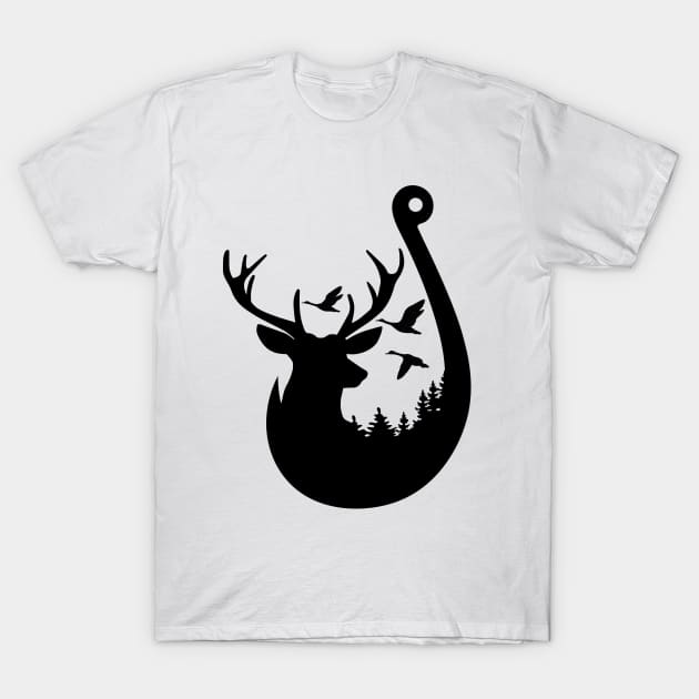 Deer Hunting, Funny Hunting Shirt for Men, American Deer Hunter Gift, Sorry I wasn't Listening, hunter T-Shirt by SeleART